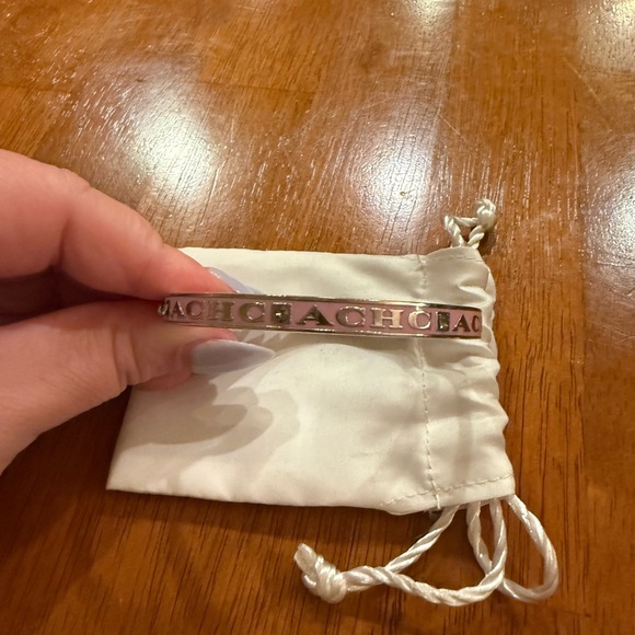 Coach Silver-Tone Signature Cuff Bracelet - Picture 3 of 6